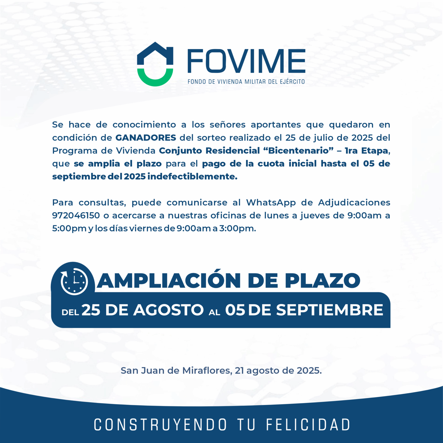 COMUNICADO 21.08.25
