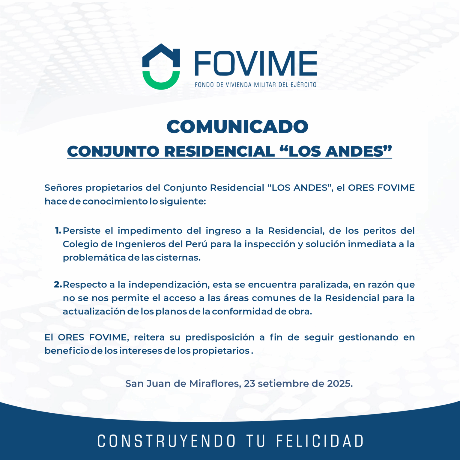 COMUNICADO 23.09.25